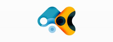 Yaratıcı geometrik duvar kağıdı. Minimum baloncuk oku ve çemberin soyut arkaplanı. Duvar kağıdı, afiş, arkaplan veya iniş için tekno iş şablonu