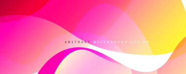 Dinamik dalga çizgisi efektli basit akışkan renk gradyan soyut arka plan. Duvar Kağıdı, Sancak, Arkaplan, Kart, Kitap İllüstrasyonu, İniş Sayfası