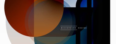 Yaratıcı geometrik duvar kağıdı. Asgari çember üçgen ve kare çizgi soyut arkaplan. Duvar kağıdı afişi veya iniş sayfası için vektör illüstrasyonu