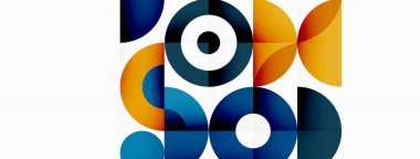 Renkli çember soyut arkaplan. Duvar kağıdı, afiş, sunum, arkaplan şablonu