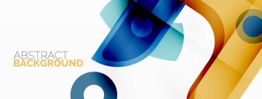 Minimalist geometrik soyut arkaplan. Çizgiler, gölge efektli daireler duvar kağıdı tasarımı