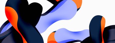 Yaratıcı geometrik duvar kağıdı. Sıçrama şekilleri kompozisyon arkaplanı. Duvar kağıdı, afiş, arkaplan veya iniş için tekno iş şablonu