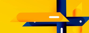 Arka plan dinamik çizgileri geometrik duvar kağıdı. Duvar kağıdı afişi ya da iniş sayfası için çizgili kompozisyon vektör illüstrasyonu