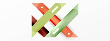 Arka plan dinamik çizgileri geometrik duvar kağıdı. Duvar kağıdı afişi ya da iniş sayfası için çizgili kompozisyon vektör illüstrasyonu