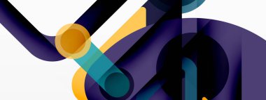 Geometrik ilkeller. Çizgiler, çemberler soyut arkaplan