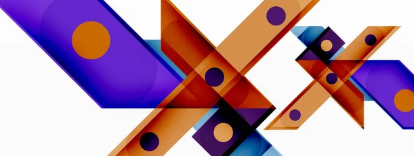 Fondo Abstracto Geométrico Líneas Rectas Brillantes Coloridas Composición Líneas Superpuestas — Vector de stock