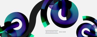 Soyut arkaplanı çember içine al. Duvar kağıdı afişi arkaplan kartı veya iniş sayfası için vektör illüstrasyonu