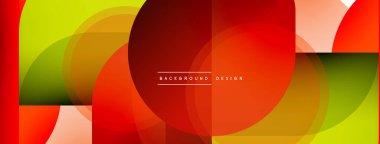 Yaratıcı geometrik duvar kağıdı. Asgari çember üçgen ve kare çizgi soyut arkaplan. Duvar kağıdı afişi veya iniş sayfası için vektör illüstrasyonu