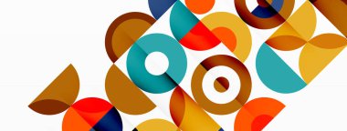 Temiz bir çember arka planı. Duvar kağıdı, pankart, arkaplan veya iniş için renkli şablon