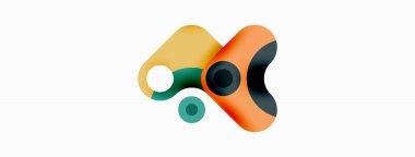 Yaratıcı geometrik duvar kağıdı. Minimum baloncuk oku ve çemberin soyut arkaplanı. Duvar kağıdı, afiş, arkaplan veya iniş için tekno iş şablonu