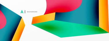 Soyut arkaplan - 3 boyutlu soyut şekil. Yapay zeka teknolojisi, engelleme zinciri, iletişim için duvar kağıdı, 5G, bilim, iş