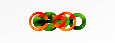 Minimum geometrik soyut arkaplan. Parlak ve parlak daire, çizgi ve yuvarlak şekiller tasarım. Duvar kağıdı, afiş, arkaplan veya iniş için moda tekno iş şablonu