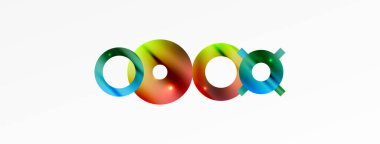 Minimum geometrik soyut arkaplan. Parlak ve parlak daire, çizgi ve yuvarlak şekiller tasarım. Duvar kağıdı, afiş, arkaplan veya iniş için moda tekno iş şablonu