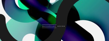 Soyut arkaplanı çember içine al. Duvar kağıdı afişi arkaplan kartı veya iniş sayfası için vektör illüstrasyonu