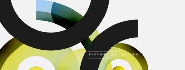 Soyut arkaplanı çember içine al. Duvar kağıdı afişi arkaplan kartı veya iniş sayfası için vektör illüstrasyonu