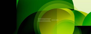 Yuvarlak üçgen çizgileri ve daireleri şekillendirir. Duvar kağıdı afişi arkaplanı veya iniş sayfası için Geometrik vektör çizimi