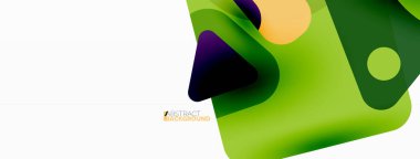 İlkel geometrik şekiller - çizgi, üçgen, kare ve daire bileşimi. Duvar kağıdı, pankart, arkaplan, iniş sayfası için vektör geometrik asgari özet arkaplan