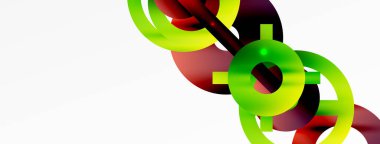 Minimum geometrik soyut arkaplan. Çember, çizgi ve yuvarlak şekiller tasarımı. Duvar kağıdı, afiş, arkaplan veya iniş için moda tekno iş şablonu