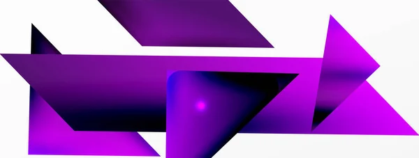 Dinâmica Fundo Abstrato Geométrico Triângulos Outras Formas Simples Composição Ilustração — Vetor de Stock