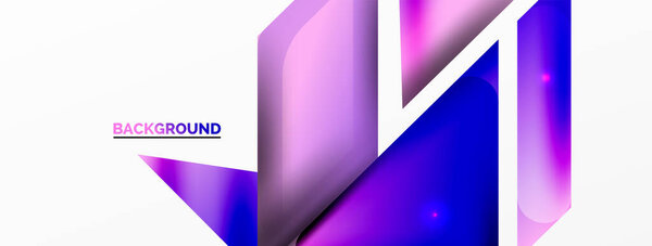 Динамический трехмерный геометрический абстрактный фон. Треугольники и другие простые формы композиции. Векторная иллюстрация для обоев, баннера, фона, карты, книжной иллюстрации, целевой страницы