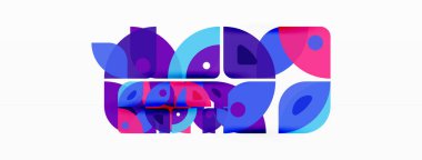 Çizgiler, kareler, daireler ve üçgenler. Duvar kağıdı, pankart, arkaplan, sunum veya iniş sayfası için Geometrik soyut arkaplan