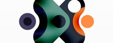 Yaratıcı geometrik duvar kağıdı. Minimum baloncuk oku ve çemberin soyut arkaplanı. Duvar kağıdı, afiş, arkaplan veya iniş için tekno iş şablonu