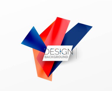 Arka plan soyut örtüşen şekiller. Duvar kağıdı afişi veya iniş sayfası için en düşük bileşim vektör ilüstrasyonuName