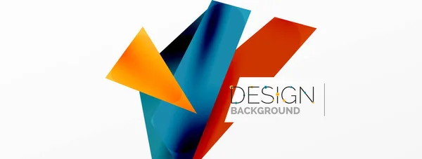 Background Abstract Overlapping Shapes Minimal Composition Vector Illustration Wallpaper Banner — Stock Vector