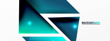 Dinamik 3d geometrik soyut arkaplan. Üçgenler ve diğer basit formlar. Duvar Kağıdı, Sancak, Arkaplan, Kart, Kitap İllüstrasyonu, İniş Sayfası