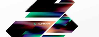 Modern trend minimalist soyut arka plan. Geometrik desen tasarımı, 3 boyutlu ve gölge efektleri. Vektör İllüstrasyonu