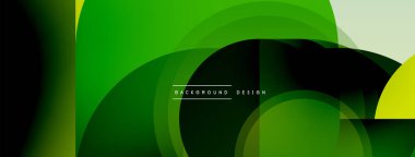 Yuvarlak üçgen çizgileri ve daireleri şekillendirir. Duvar kağıdı afişi arkaplanı veya iniş sayfası için Geometrik vektör çizimi