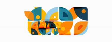 Çizgiler, kareler, daireler ve üçgenler. Duvar kağıdı, pankart, arkaplan, sunum veya iniş sayfası için Geometrik soyut arkaplan