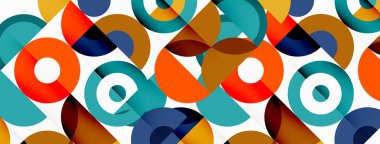 Temiz bir çember arka planı. Duvar kağıdı, pankart, arkaplan veya iniş için renkli şablon