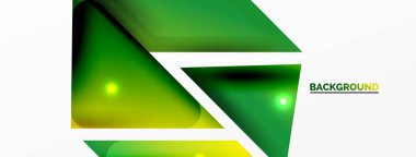 Dinamik 3d geometrik soyut arkaplan. Üçgenler ve diğer basit formlar. Duvar Kağıdı, Sancak, Arkaplan, Kart, Kitap İllüstrasyonu, İniş Sayfası