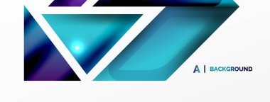 Dinamik 3d geometrik soyut arkaplan. Üçgenler ve diğer basit formlar. Duvar Kağıdı, Sancak, Arkaplan, Kart, Kitap İllüstrasyonu, İniş Sayfası