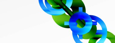 Minimum geometrik soyut arkaplan. Çember, çizgi ve yuvarlak şekiller tasarımı. Duvar kağıdı, afiş, arkaplan veya iniş için moda tekno iş şablonu