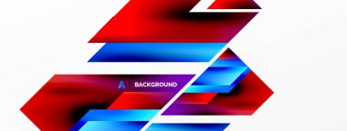 Modern trend minimalist soyut arka plan. Geometrik desen tasarımı, 3 boyutlu ve gölge efektleri. Vektör İllüstrasyonu