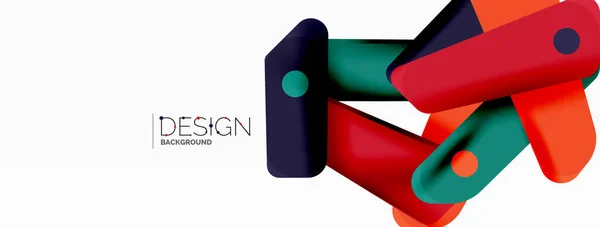 Tech Minimale Geometrische Tapete Kreativer Abstrakter Hintergrund Ribbon Stil Streifen — Stockvektor