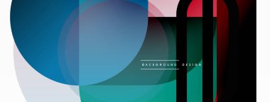 Yaratıcı geometrik duvar kağıdı. Asgari çember üçgen ve kare çizgi soyut arkaplan. Duvar kağıdı afişi veya iniş sayfası için vektör illüstrasyonu