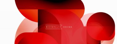 Yuvarlak üçgen çizgileri ve daireleri şekillendirir. Duvar kağıdı afişi arkaplanı veya iniş sayfası için Geometrik vektör çizimi