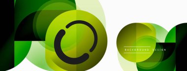 Yaratıcı geometrik duvar kağıdı. Asgari çember üçgen ve kare çizgi soyut arkaplan. Duvar kağıdı afişi veya iniş sayfası için vektör illüstrasyonu