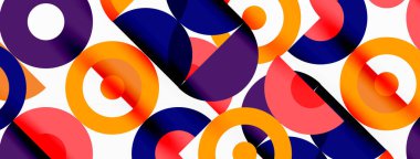 Temiz bir çember arka planı. Duvar kağıdı, pankart, arkaplan veya iniş için renkli şablon