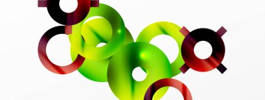 Minimum geometrik soyut arkaplan. Çember, çizgi ve yuvarlak şekiller tasarımı. Duvar kağıdı, afiş, arkaplan veya iniş için moda tekno iş şablonu