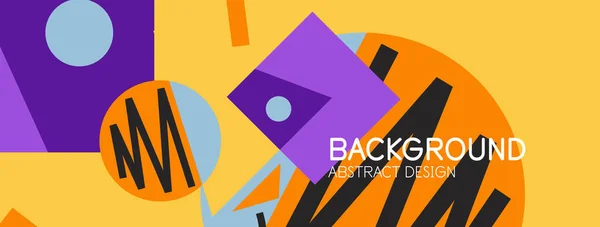 Abstracte Achtergrond Met Blokken Lijnen Geometrische Vormen Techno Business Concept — Stockvector