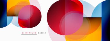 Geometrik asgari duvar kağıdı. Geometrik şekiller. Duvar kağıdı afişi veya iniş sayfası için vektör illüstrasyonu