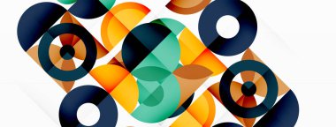 Temiz bir çember arka planı. Duvar kağıdı, pankart, arkaplan veya iniş için renkli şablon