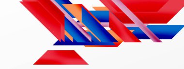 Minimum geometrik soyut arkaplan. Dinamik 3D çizgi kompozisyonu. Duvar kağıdı, afiş, arkaplan veya iniş için moda tekno iş şablonu