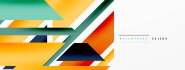 Minimum geometrik soyut arkaplan. Dinamik 3D çizgi kompozisyonu. Duvar kağıdı, afiş, arkaplan veya iniş için moda tekno iş şablonu