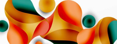 Akan geometrik şekiller, minimalist soyut arkaplanı oluşturur. Yuvarlak şekiller ve daireler. Yapay zeka teknolojisi, engelleme zinciri, iletişim için duvar kağıdı, 5G, bilim, iş