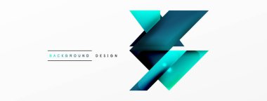 Dinamik 3d geometrik soyut arkaplan. Üçgenler ve diğer basit formlar. Duvar Kağıdı, Sancak, Arkaplan, Kart, Kitap İllüstrasyonu, İniş Sayfası